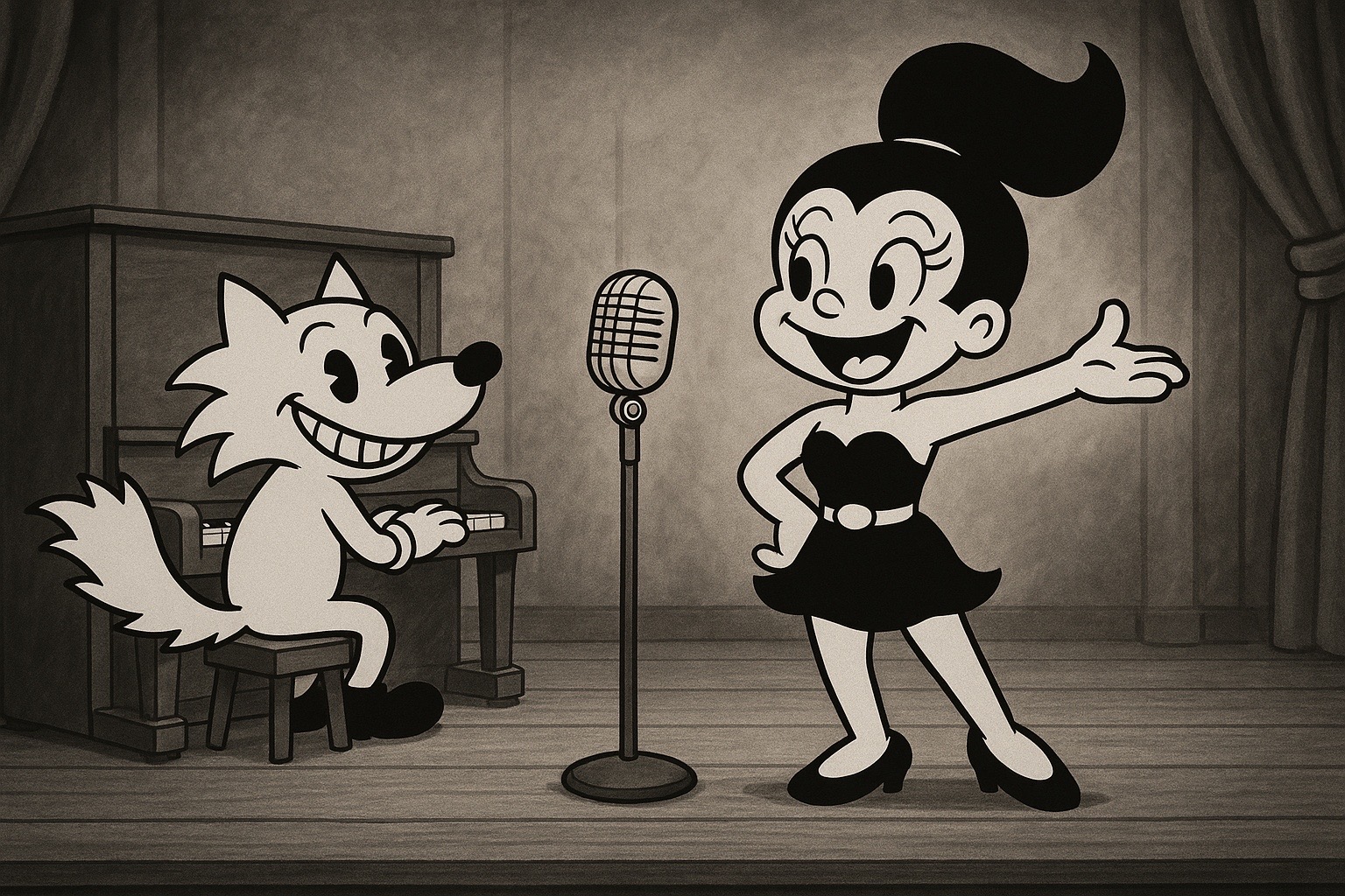 Keys and Curves (1928) animation cel